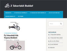 Tablet Screenshot of 3tekerleklibisiklet.com